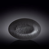 Wilmax Oval Bowl aus Porzellan, 30 x 19,5 x 7 cm, schwarz, WL-661121/A